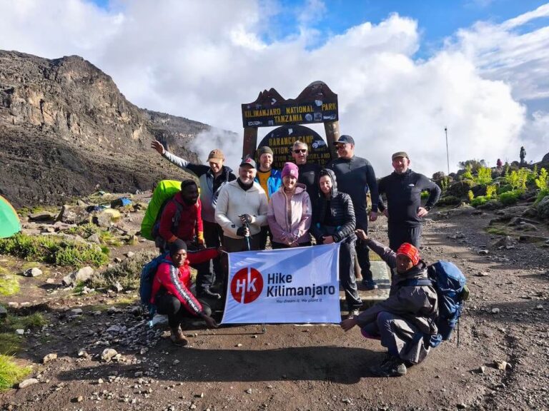 barranco camp during Kilimanjaro Machame Route hike - 6 Days