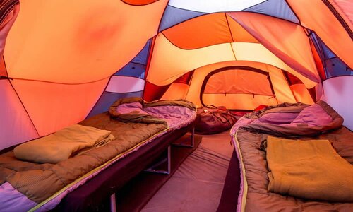 kilimanjaro-tents-interior during Kilimanjaro Machame Route Trek – 7 Days