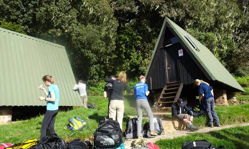 mandara huts accoomoadation during climbing kilimanjaro