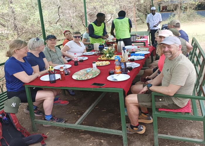 on mount meru trekking