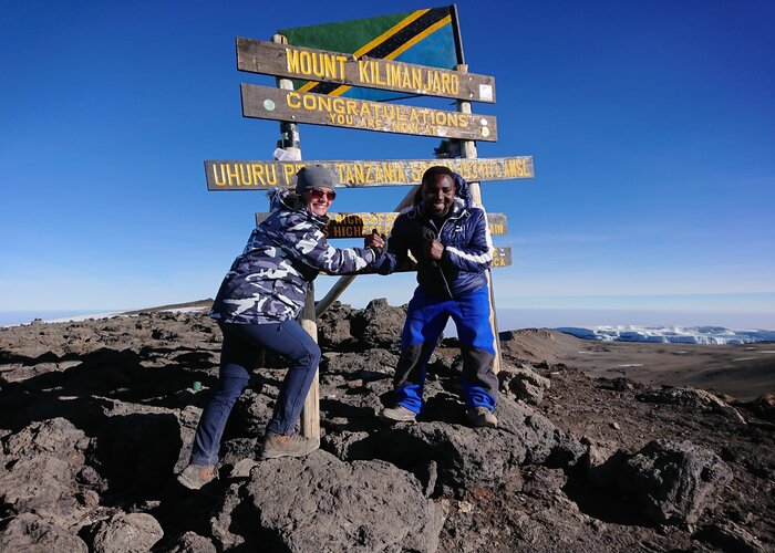 uhuru peak on Kilimanjaro Rongai Route Trek - 6 Days