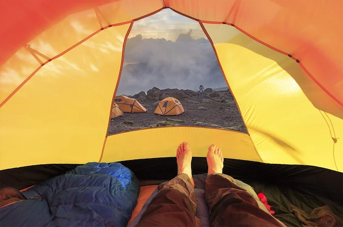 inside kilimanjaro sleeping tent hk1