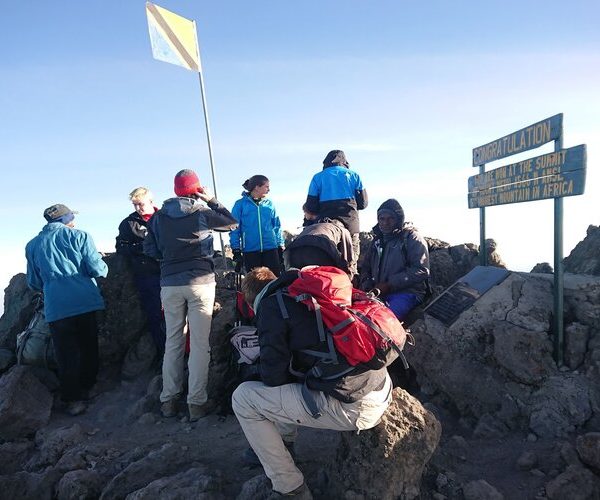 at the peak of mount meru during Mount Meru Climb – 4-Day Trekking Tour
