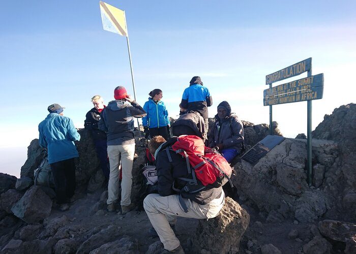 at the peak of mount meru during Mount Meru Climb – 4-Day Trekking Tour