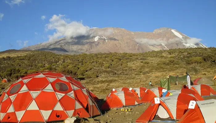 Mountain Tents on Mount Kilimanjaro