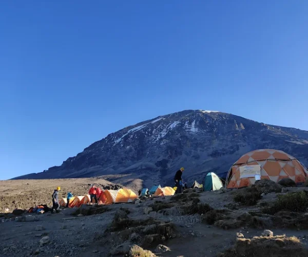 kilimanjaro campsite during Kilimanjaro Lemosho Route – 8 Days Group Join Trek