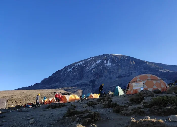 kilimanjaro campsite during Kilimanjaro Lemosho Route – 8 Days Group Join Trek