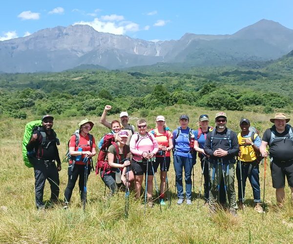 on mount meru trek
