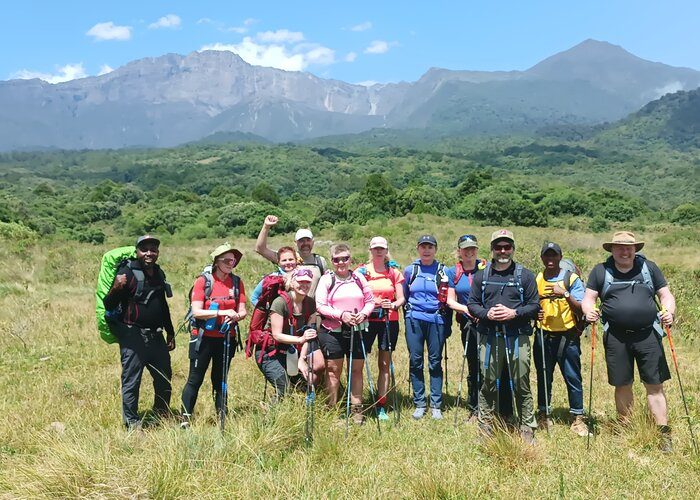 on mount meru trek