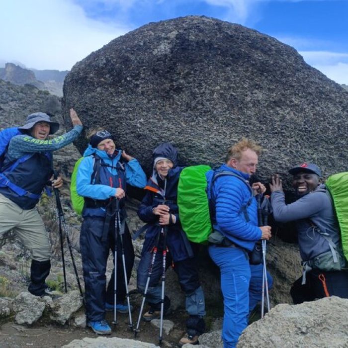 on the way to karanga camp during kilimanjaro lemosho route trek - 8 days