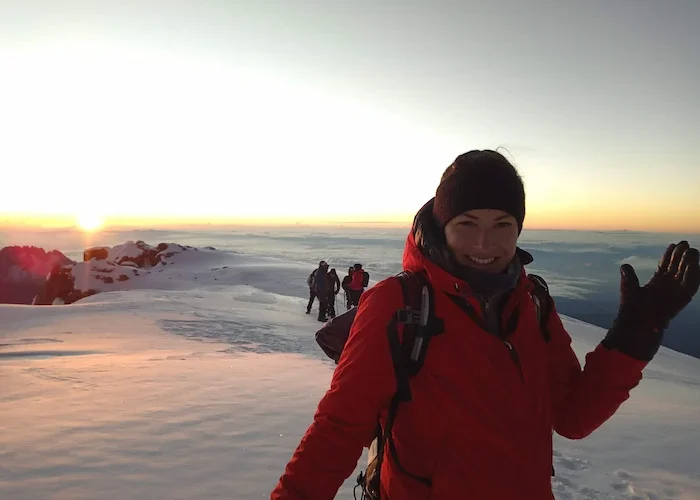 Group summiting Uhuru Peak on the 6-Day Marangu Route – Group Join Trek Kilimanjaro climb