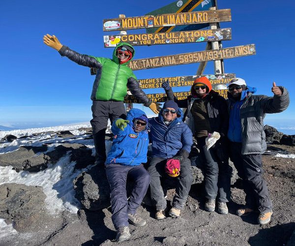uhuru peak during Kilimanjaro Shira Route hike - 7 Days