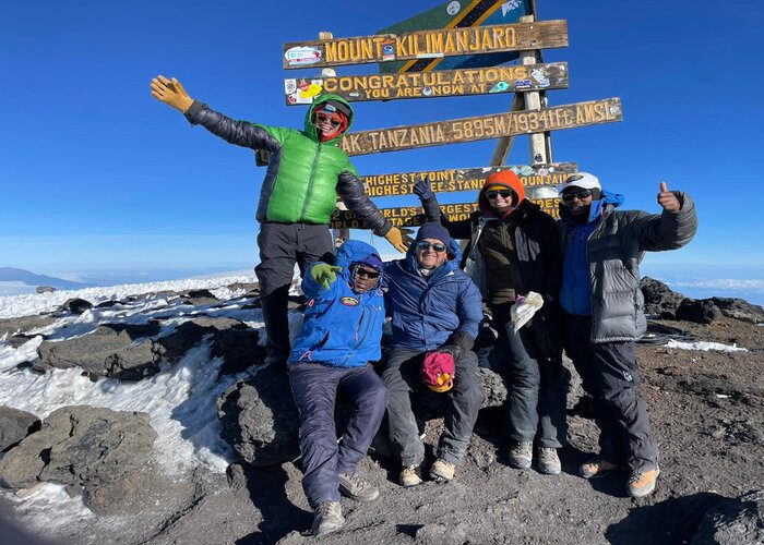 uhuru peak during Kilimanjaro Shira Route hike - 7 Days