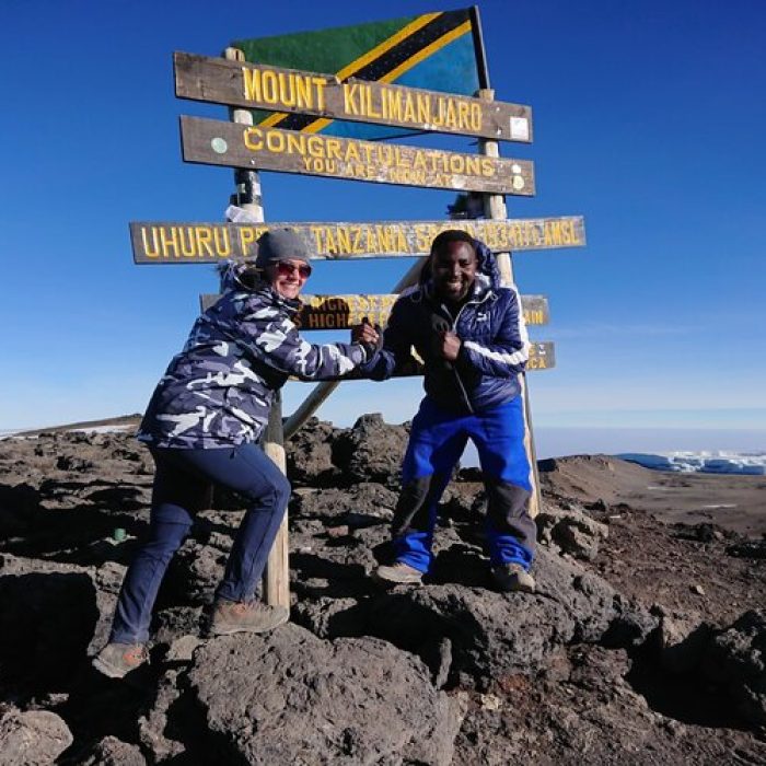 uhuru peak on Kilimanjaro Rongai Route Trek - 6 Days