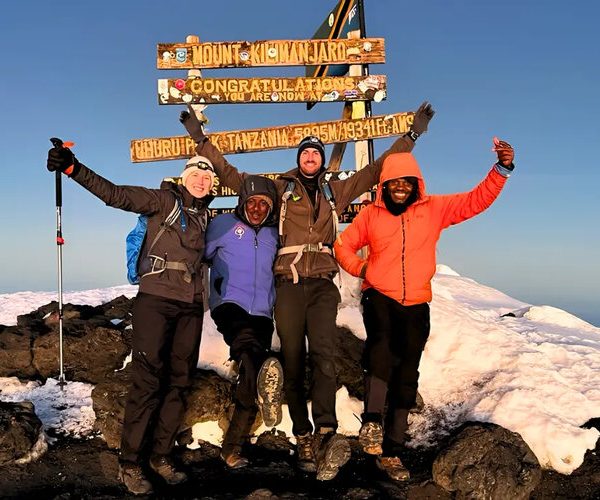 uhuru peask sunrise during Kilimanjaro Northern Circut Route Trek - 8 Days